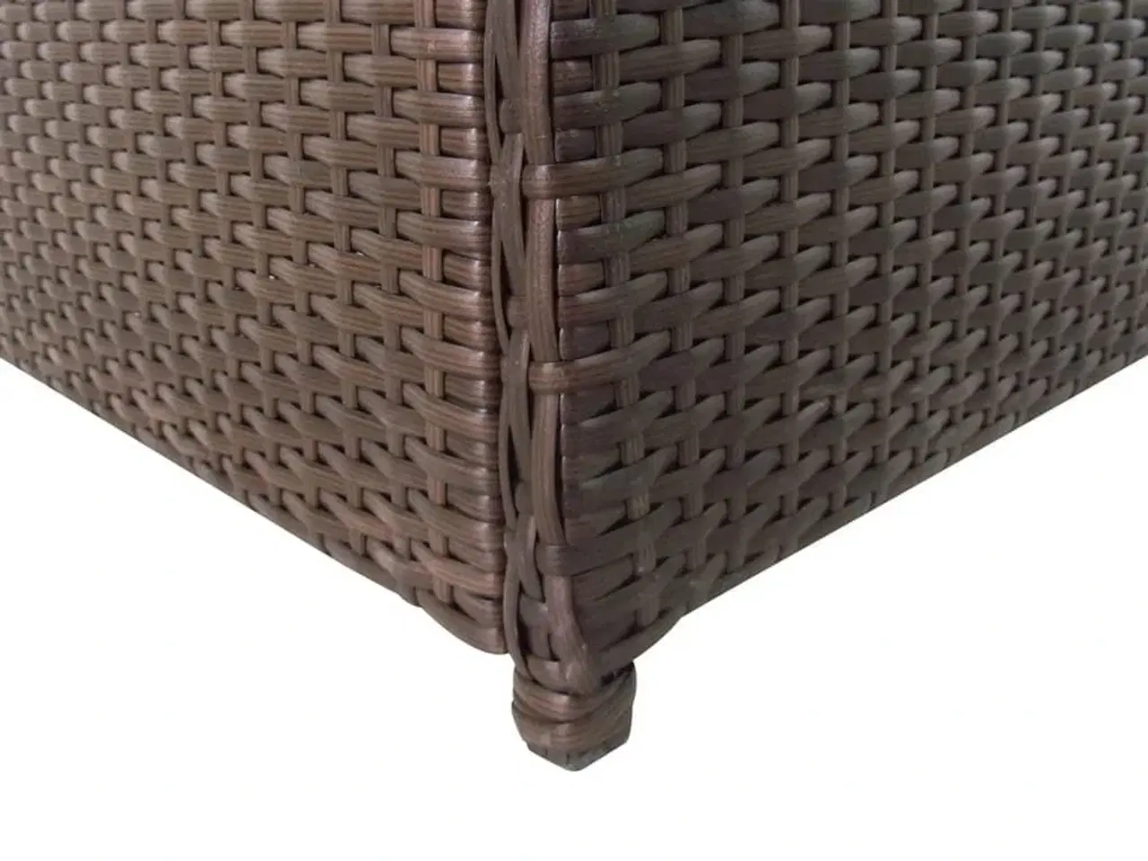 Billede 4 - Udendørs opbevaringkasse brun 120x50x60 cm polyrattan