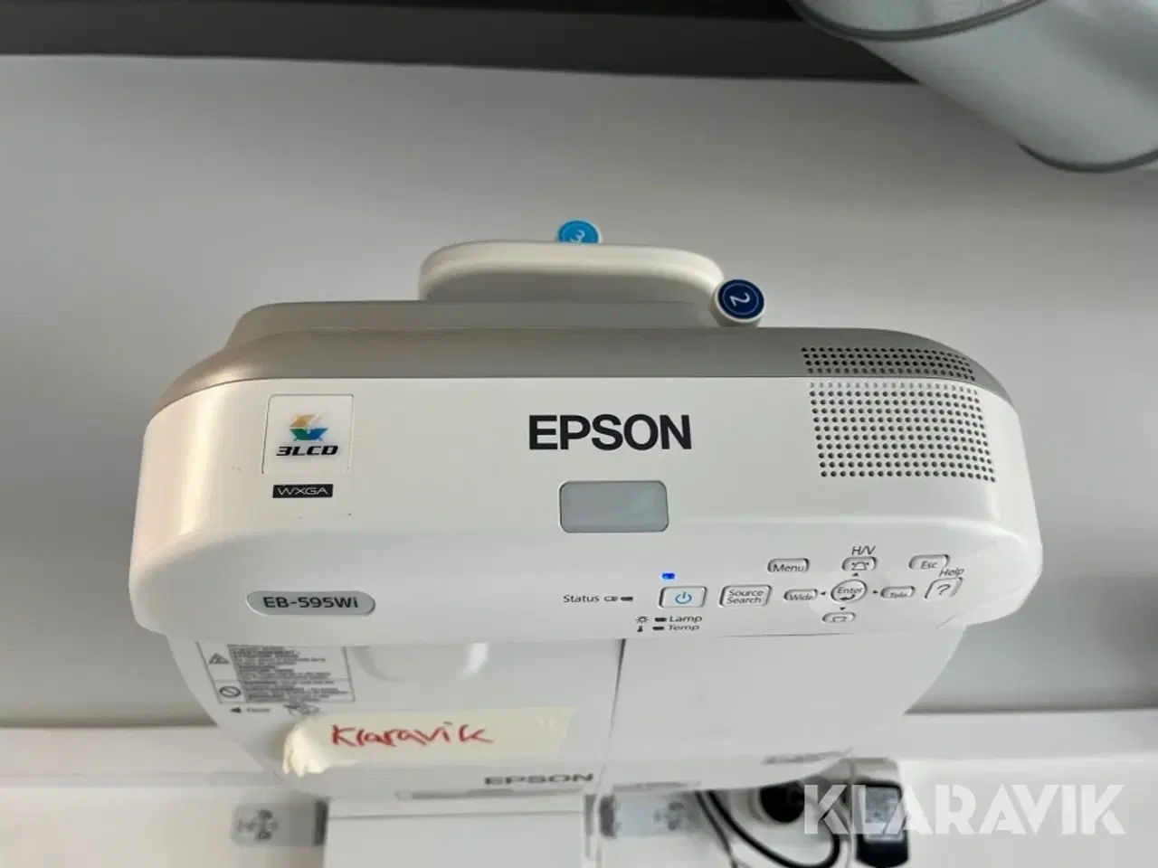Billede 4 - Projector Epson med whitebordtavle og højtaler