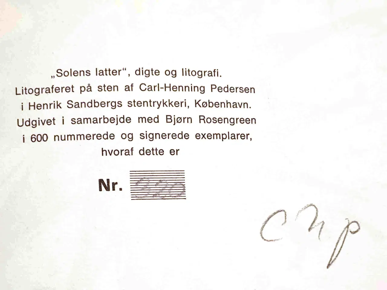 Billede 2 - Solens Latter - Digte Carl-Henning Pedersen