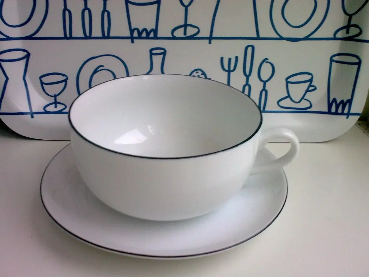 Billede 16 - Kaffe + Lyngby + T2 + T i hvid RETRO porcelæn