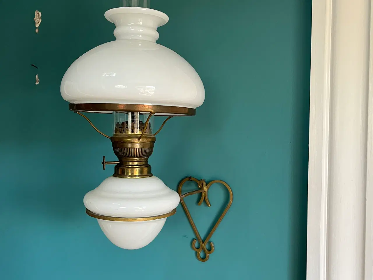 Billede 1 - Væglampe til olie