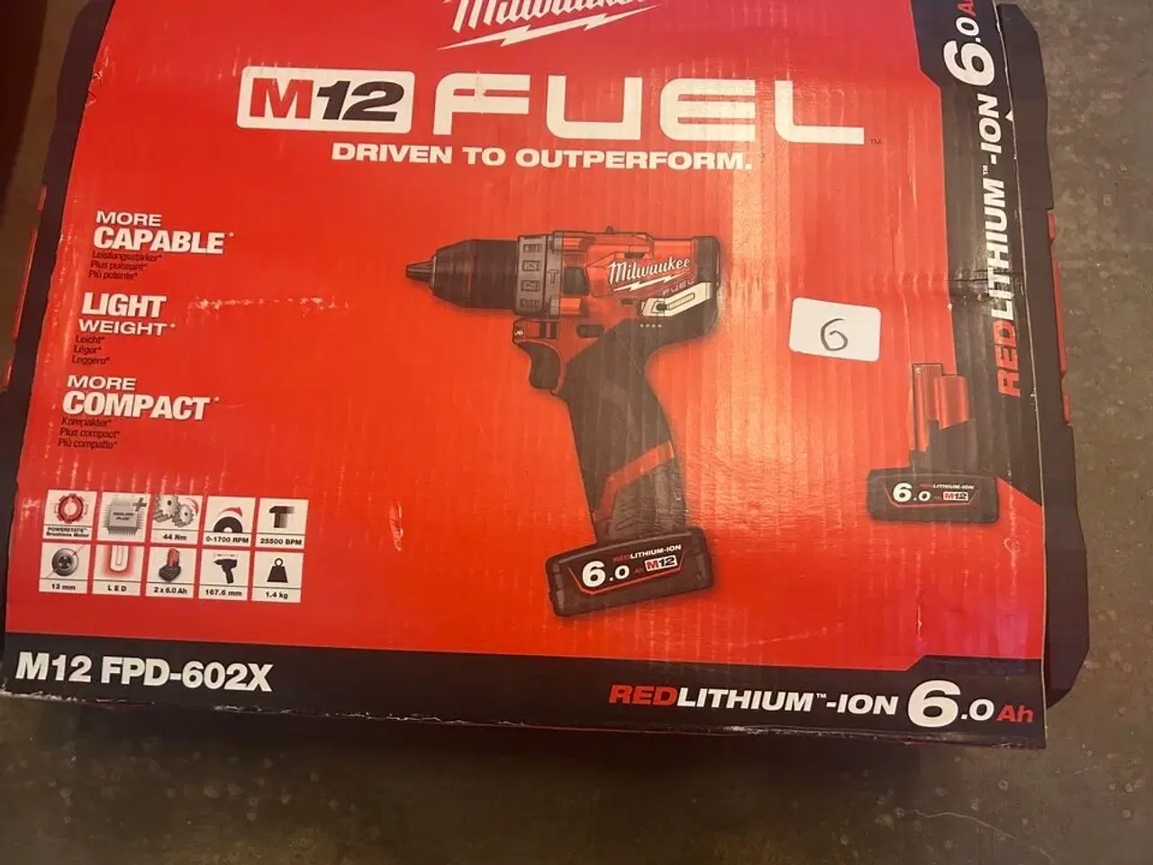 Billede 1 - Milwaukee skruemaskine M12 FPD-602X