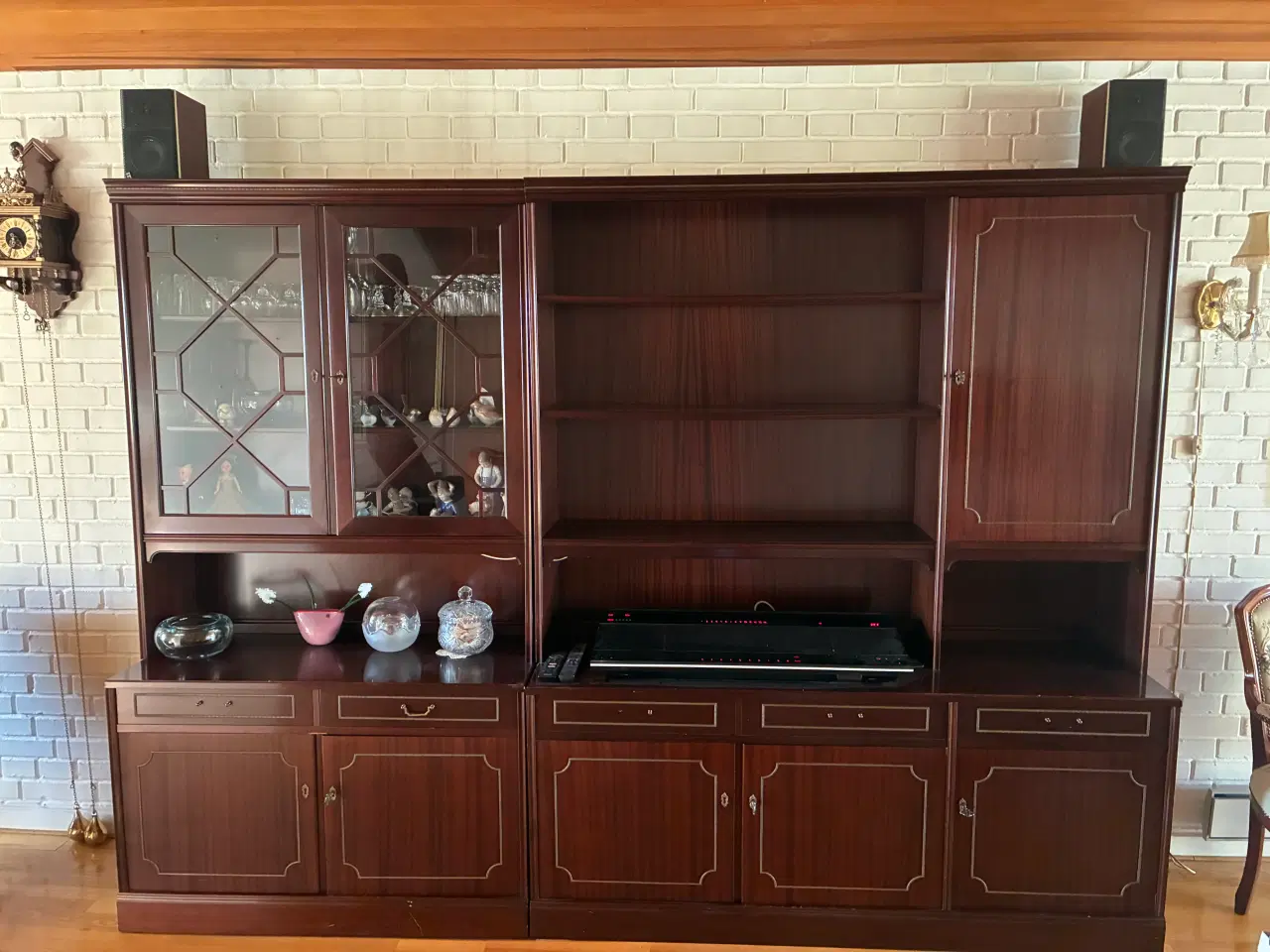 Billede 1 - Reolsystem - mahogne -