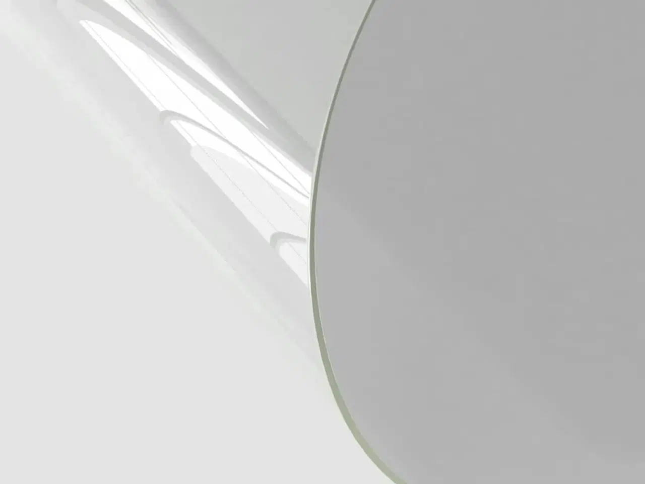 Billede 2 - Bordbeskytter Ø 120 cm 2 mm PVC transparent