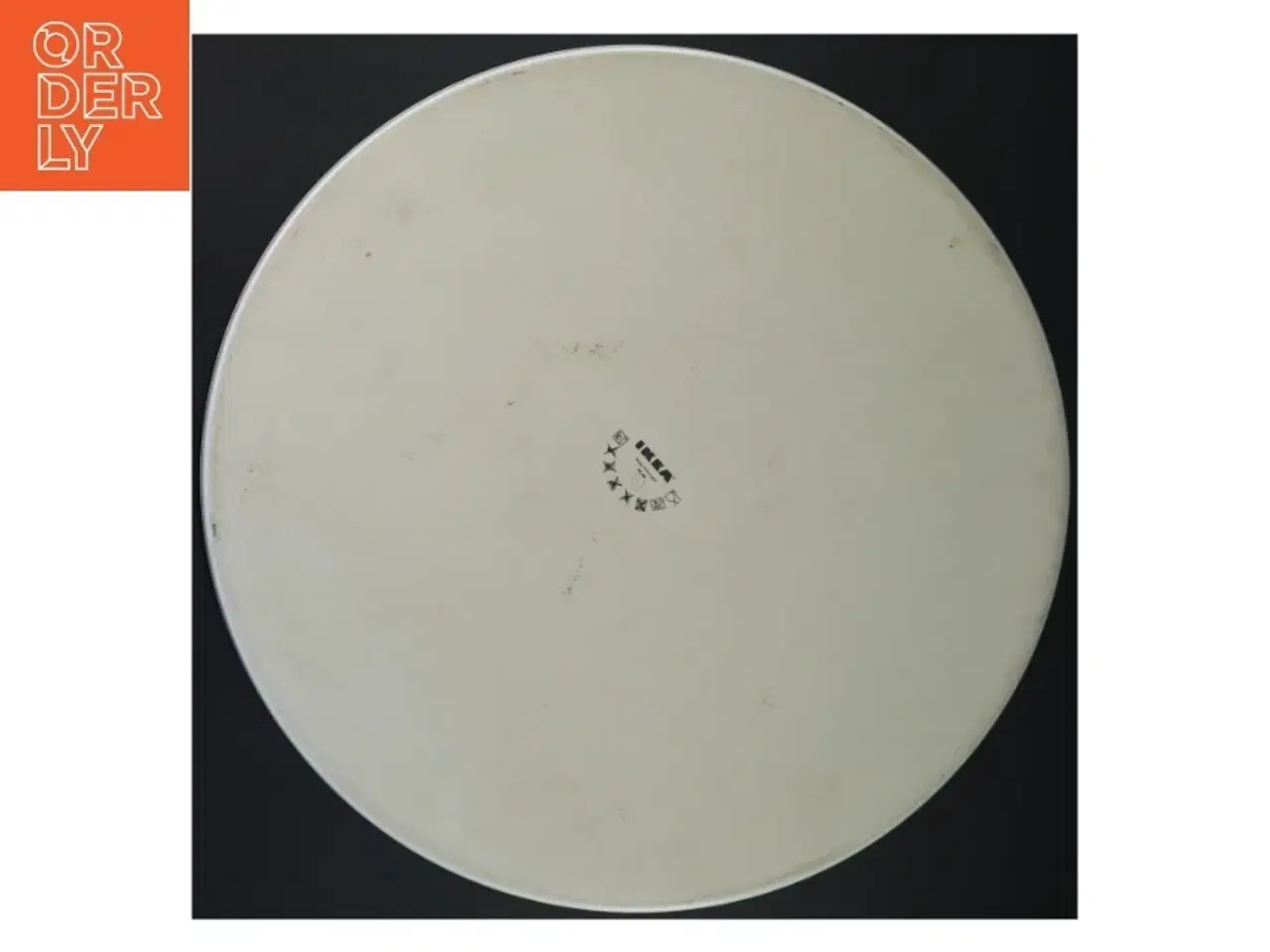 Billede 3 - Stor rund hvid kage/tapastallerken fra IKEA (str. Ø 37 cm)