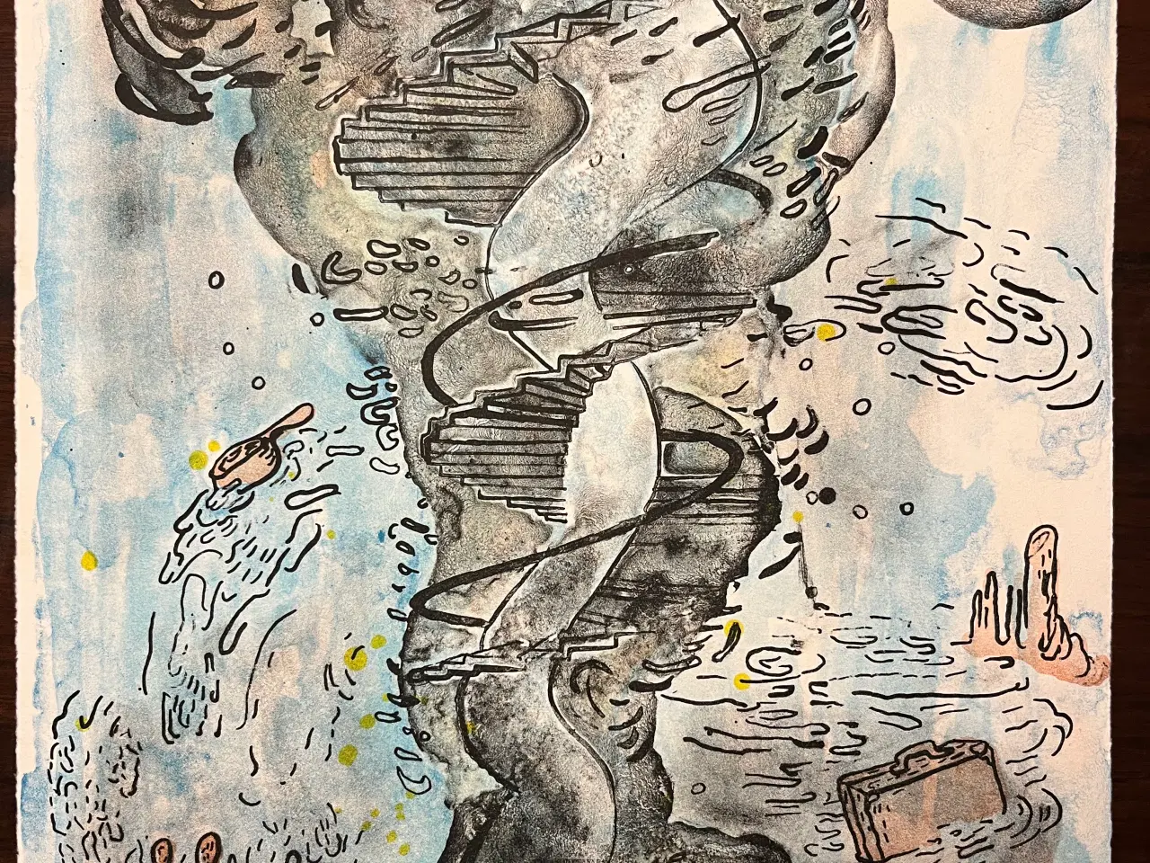 Billede 1 - Mie Mørkebjerg litografi