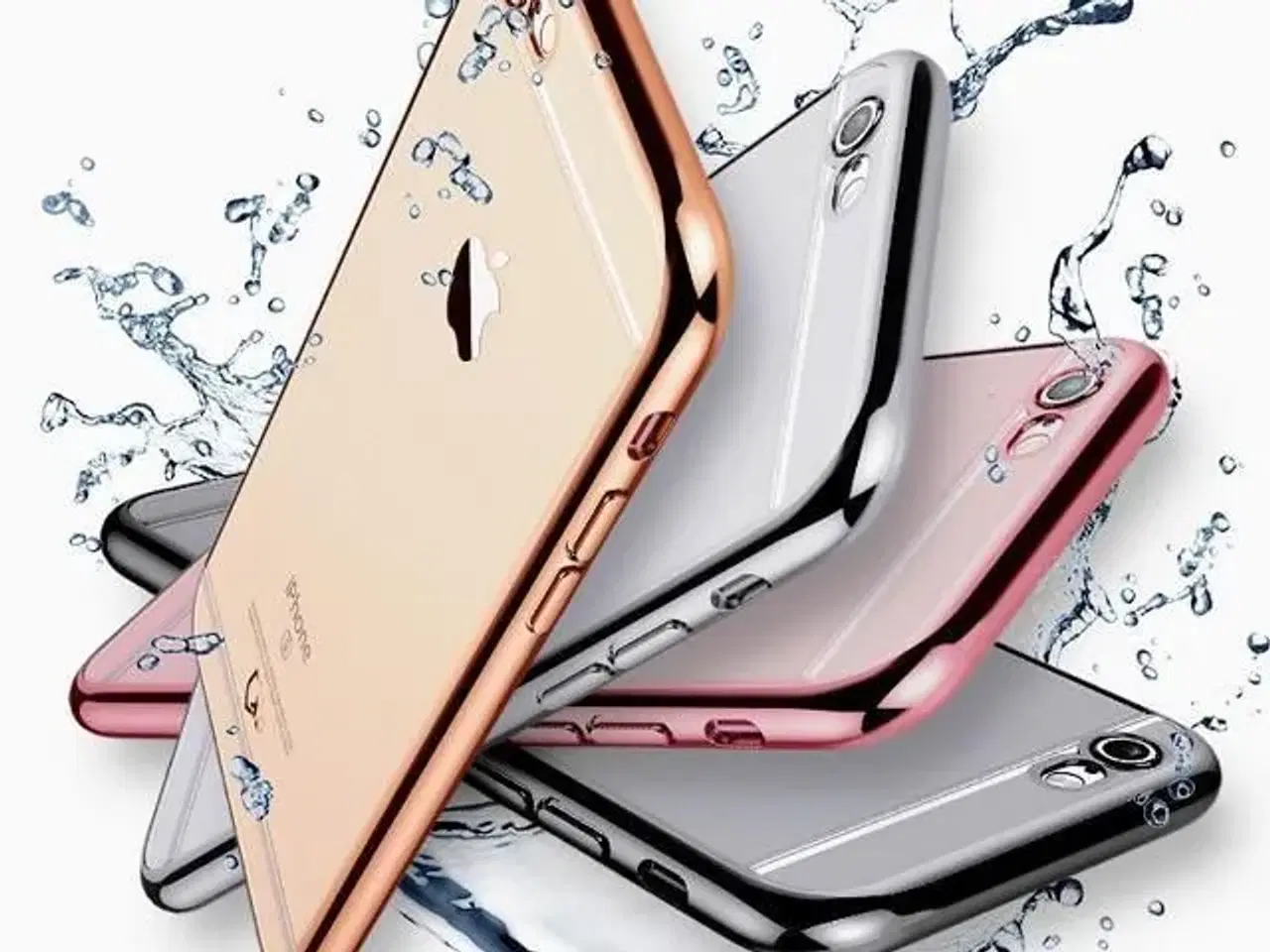 Billede 7 - Sølv luksus silikone cover til iPhone 