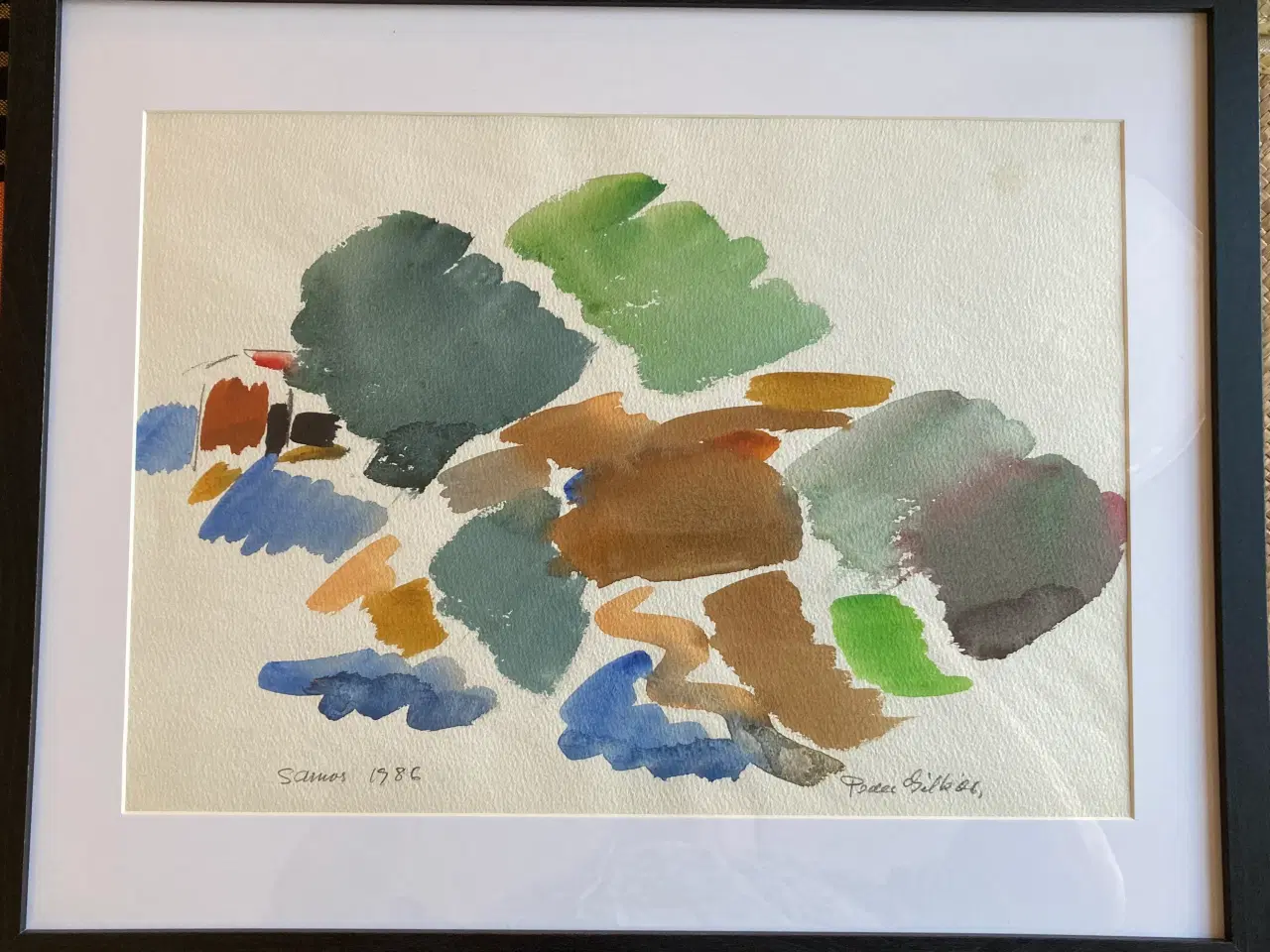 Billede 1 - Gilkær akvarel motiv fra Samos