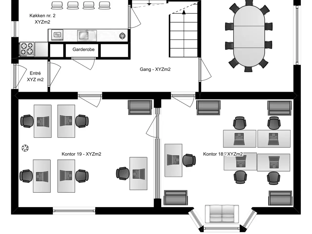 Billede 40 - Kontorfællesskab i det centrale Odense