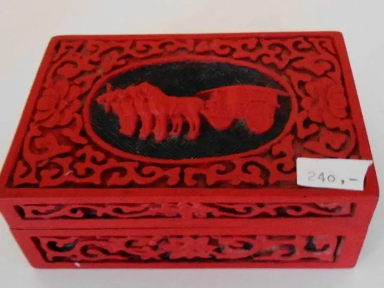 Billede 1 - Kinesisk lakboks m. d.1. . kejser Quins vogn