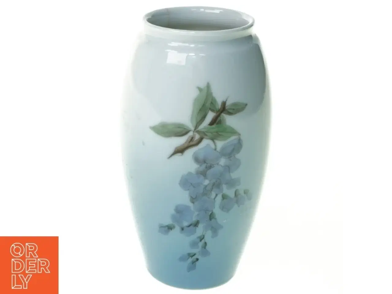 Billede 1 - Vase med blågren 172 fra Bing Og Grøndahl (str. 14 x 7 cm)