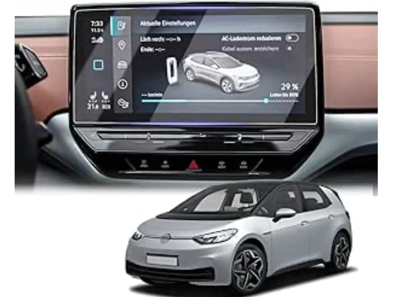 Billede 2 - Skærmbeskyttelse til VW ID.3 og Tesla S/X