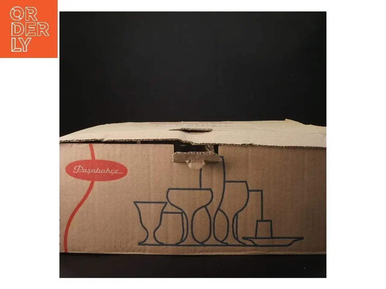 Billede 1 - Sæt med 12 glasskander (str. 12 stk 13 cm)