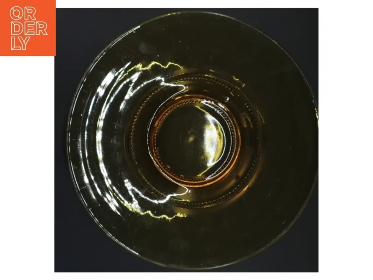 Billede 1 - Brunt glasfad Ø30 cm (str. Ø 30 cm)