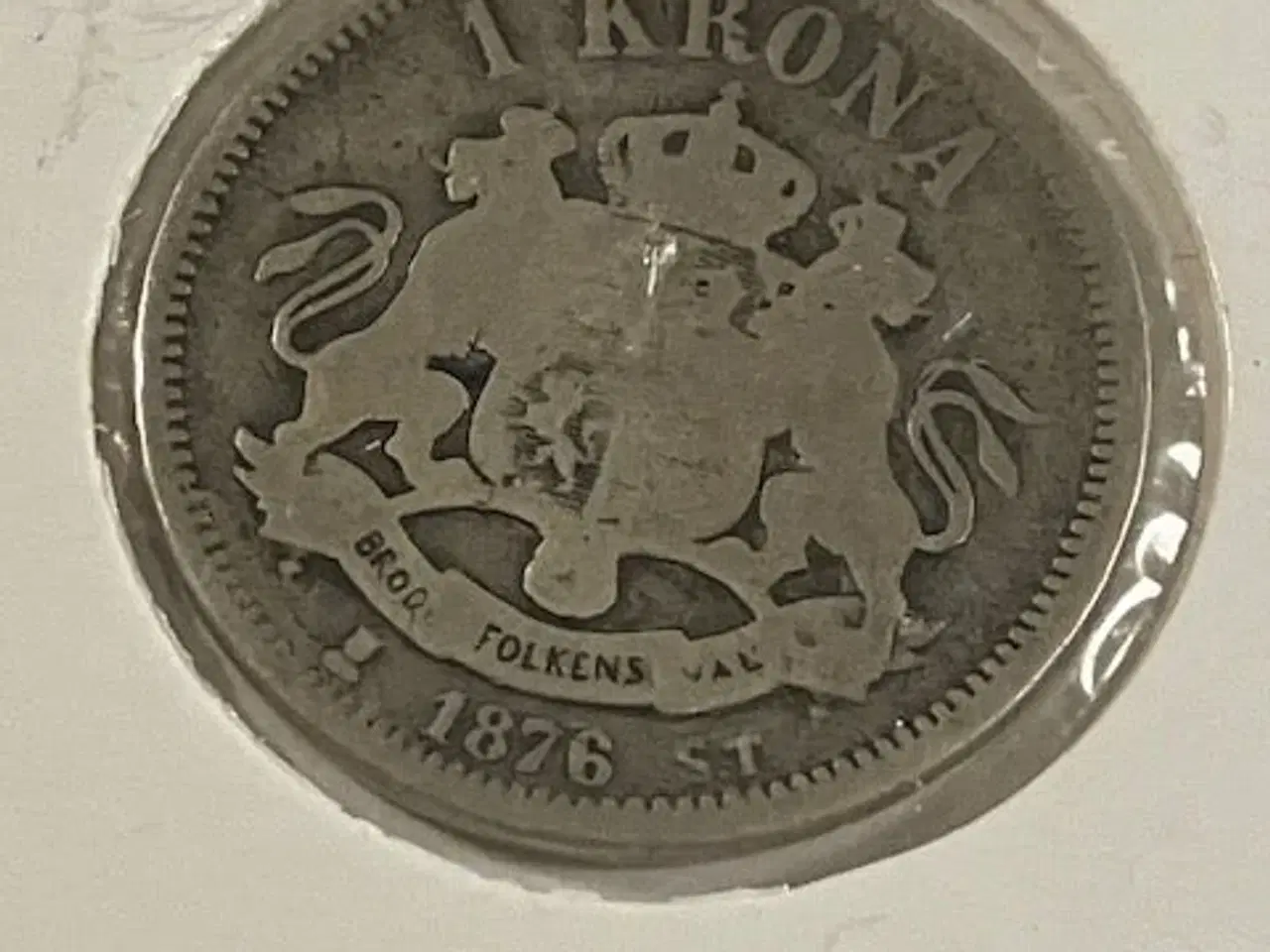 Billede 1 - 1 Krona 1876 Sverige