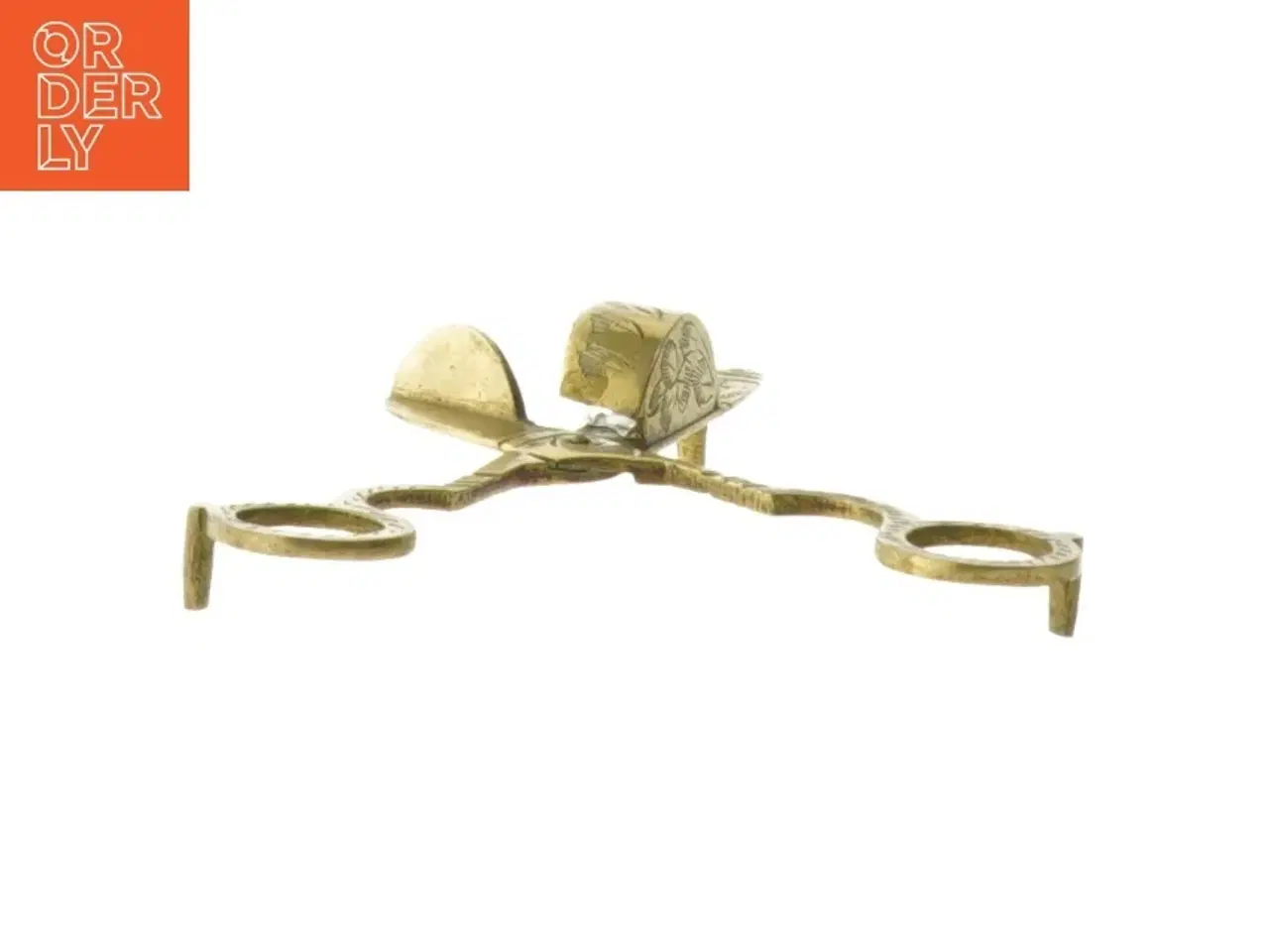 Billede 4 - Antikke messing lysesakse (str. 17x6 cm)