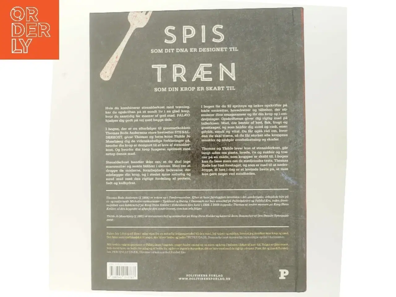 Billede 3 - Palæo : stenalderkost & træning af Thomas Rode Andersen (Bog)