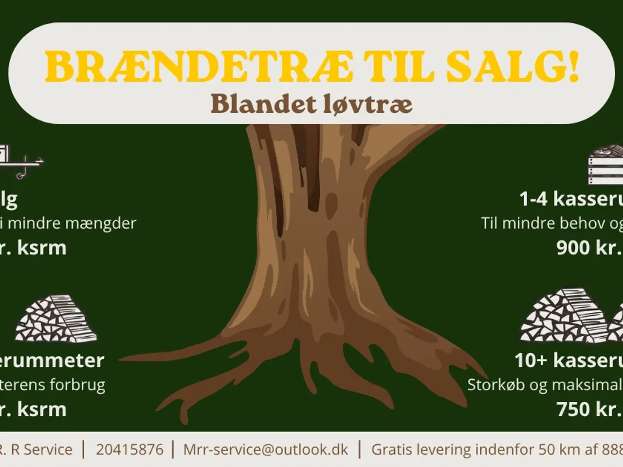 Billede 3 - Brænde - blandet løv - levering muligt