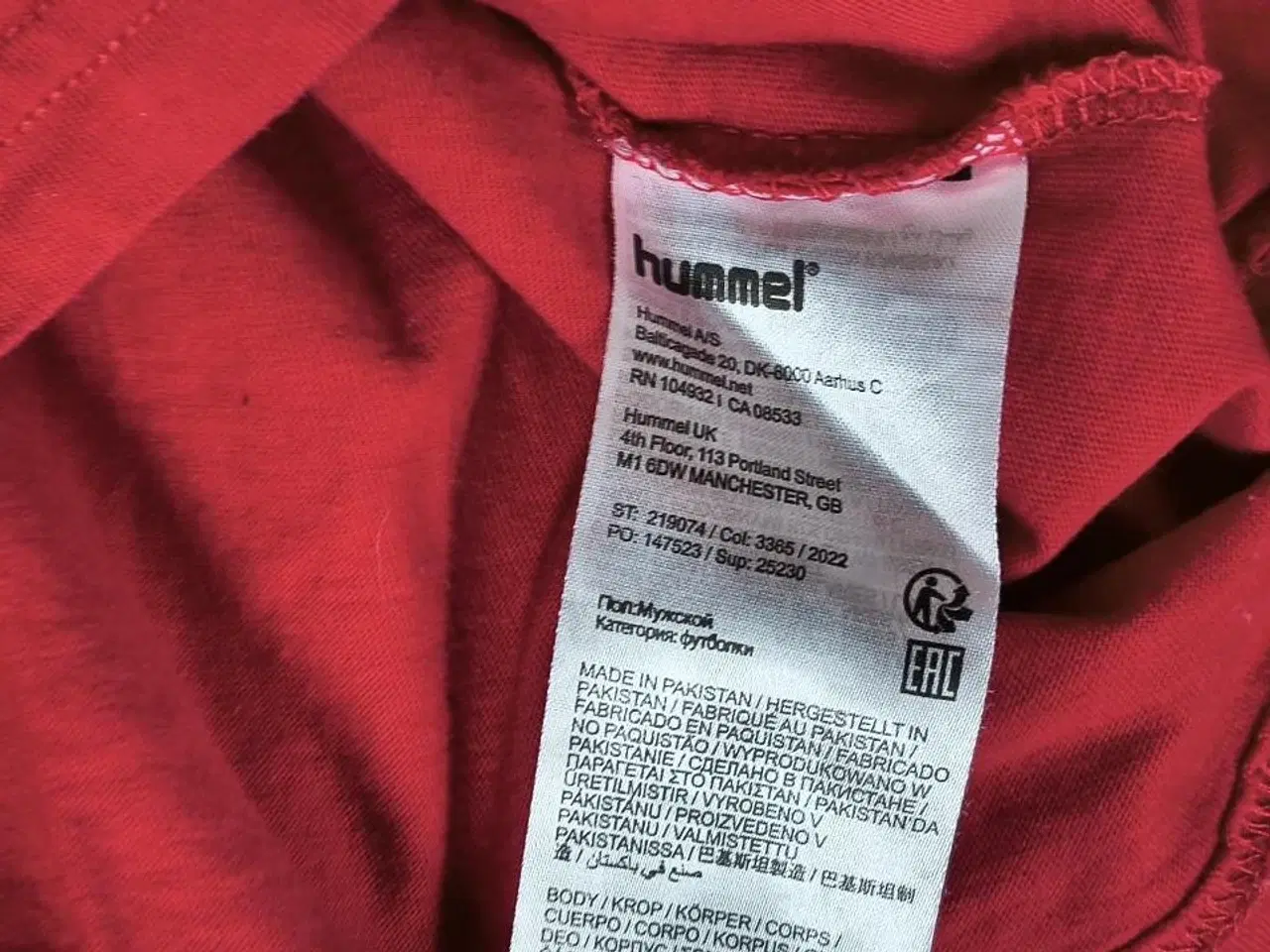 Billede 5 - DANMARK FODBOLD TRØJE, STR. L, I FLOT STAND