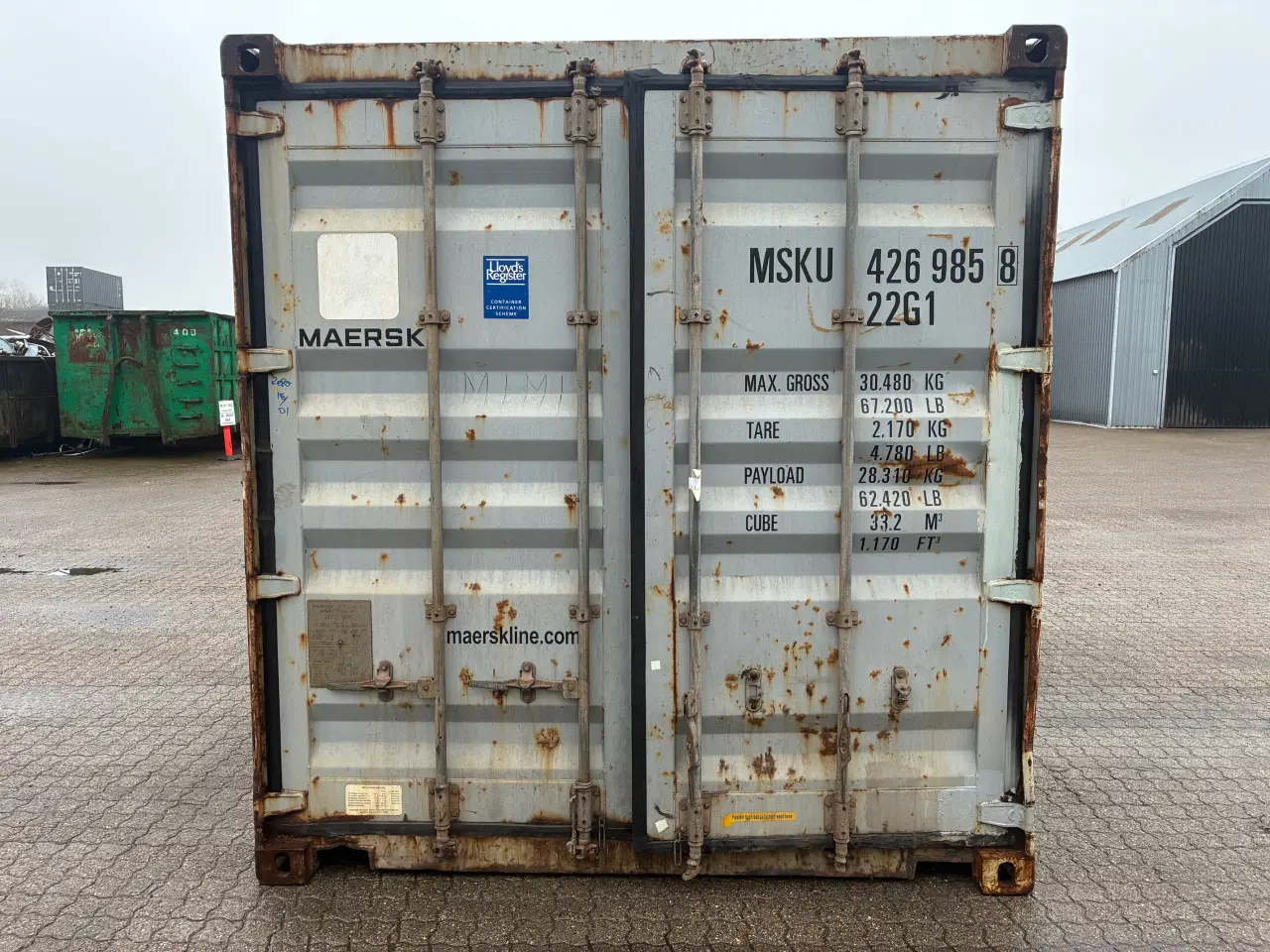 Billede 1 - 20 fods Container- ID: MSKU 426985-8