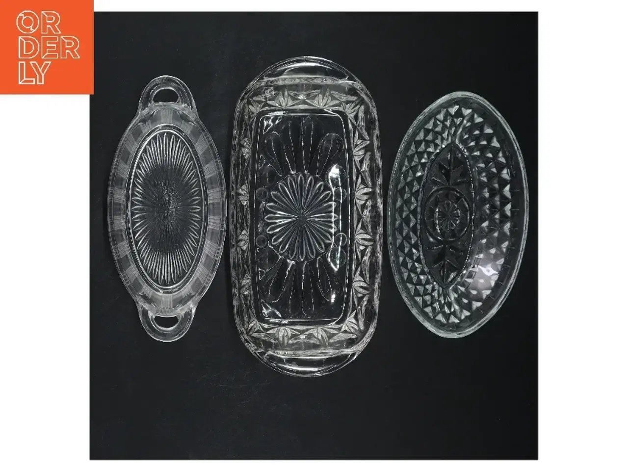 Billede 1 - Sæt med glaskåle, 3 stk (str. 12, 14 og 18 cm)