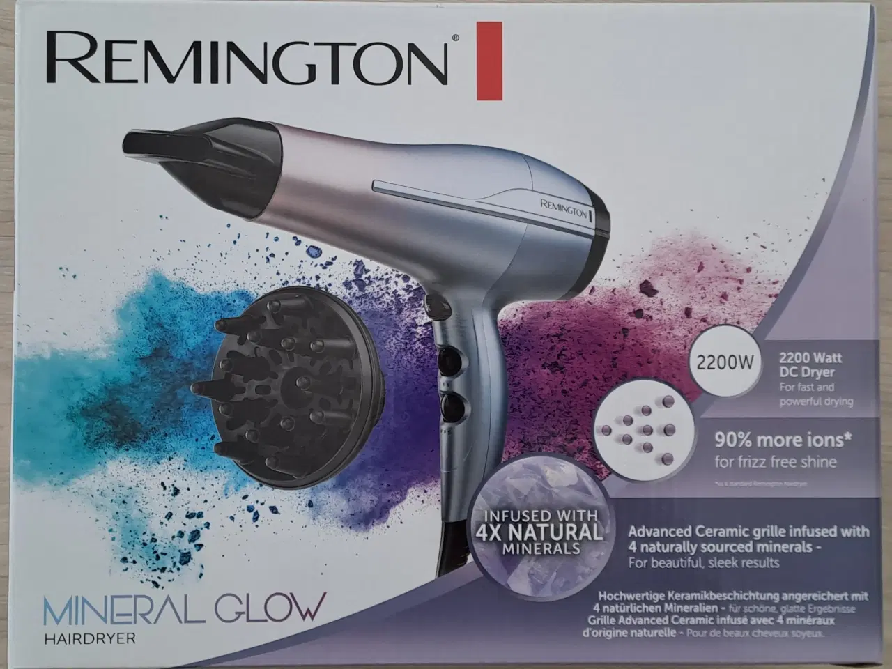 Billede 2 - Remington Mineral Glow D5408 Hairdryer