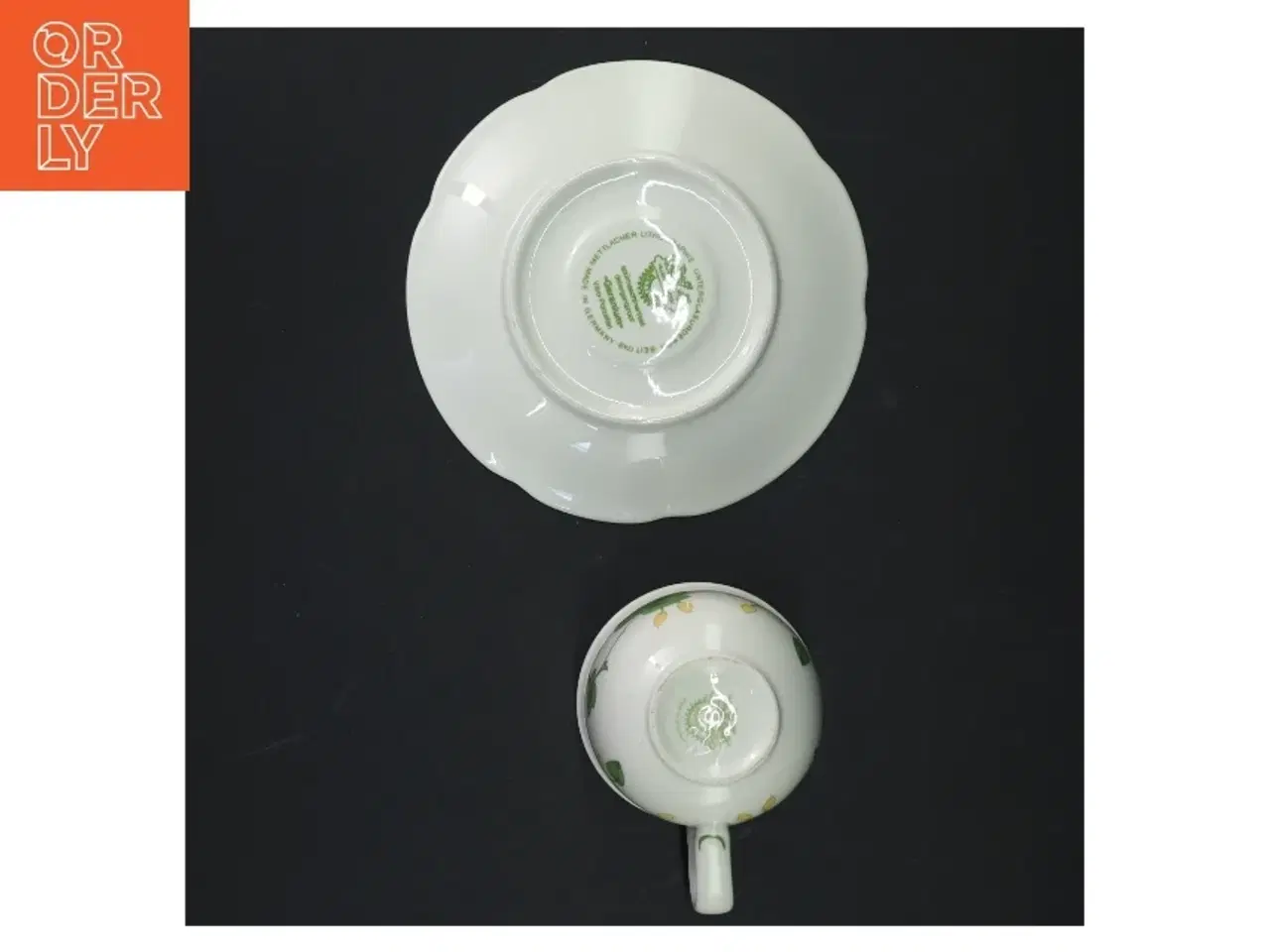 Billede 3 - Kaffekopper med underkopper, blomstermotiv fra Villeroy & Boch (str. Ø. 13,5 cm. h. 6 cm. 7 cm)