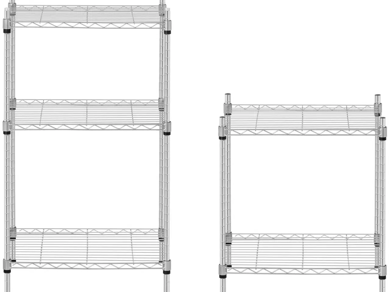 Billede 3 - Ekstra Stabil Gitterreol – 5 Hylder (35 x 55 cm)