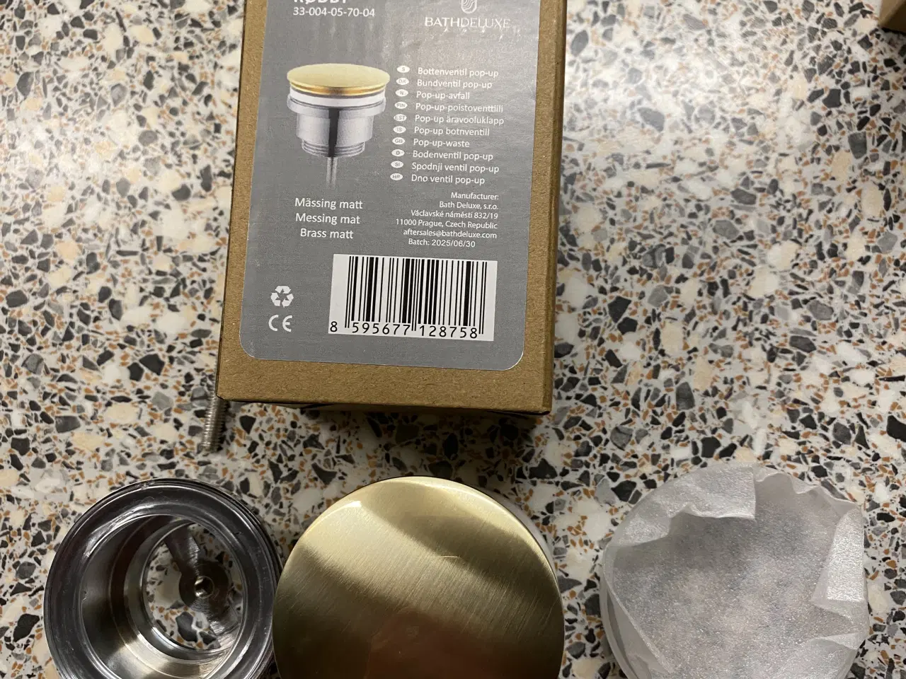 Billede 2 - Ny Bundventil i børstet messing uden overløb