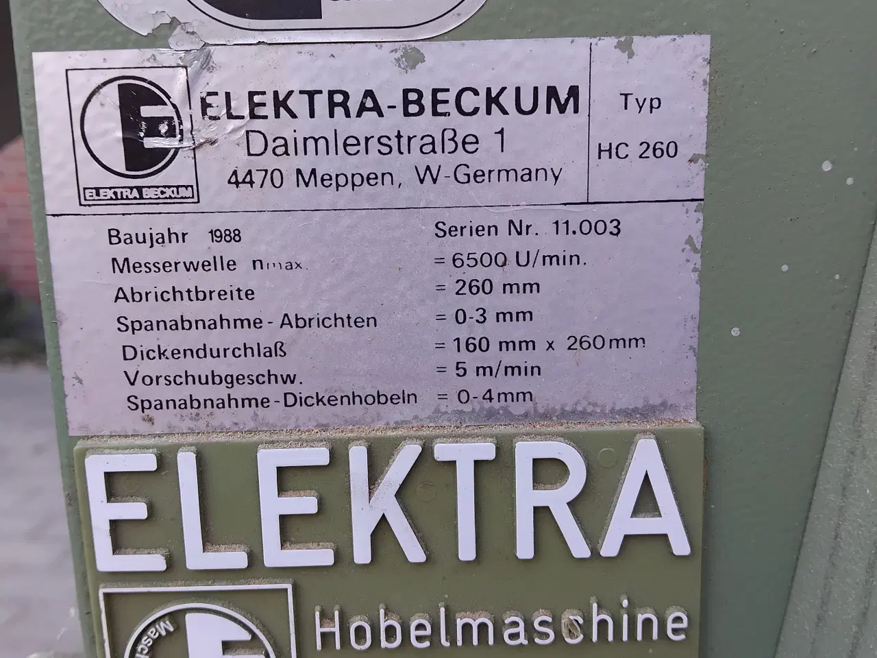 Billede 4 - Elektra høvl og afretter