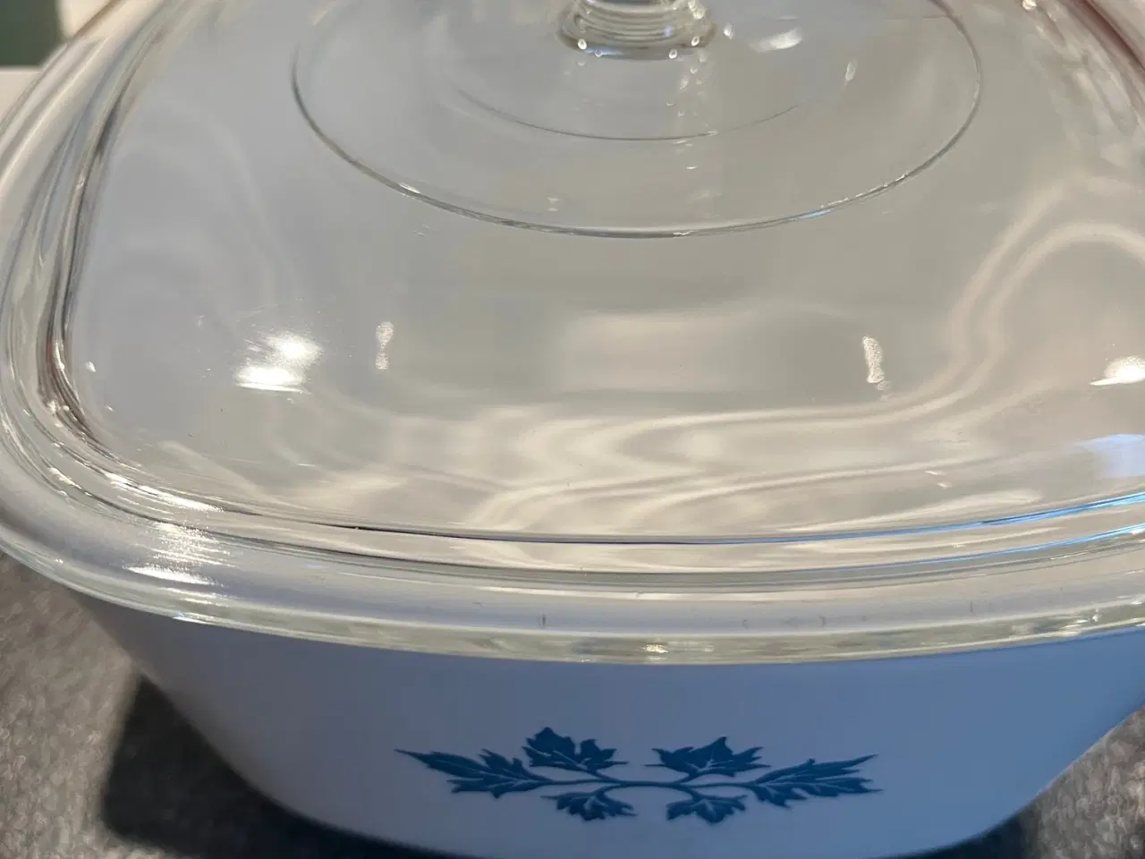 Billede 1 - Vintage Pyroflam ovnfast fad m/glaslåg – Hollandsk