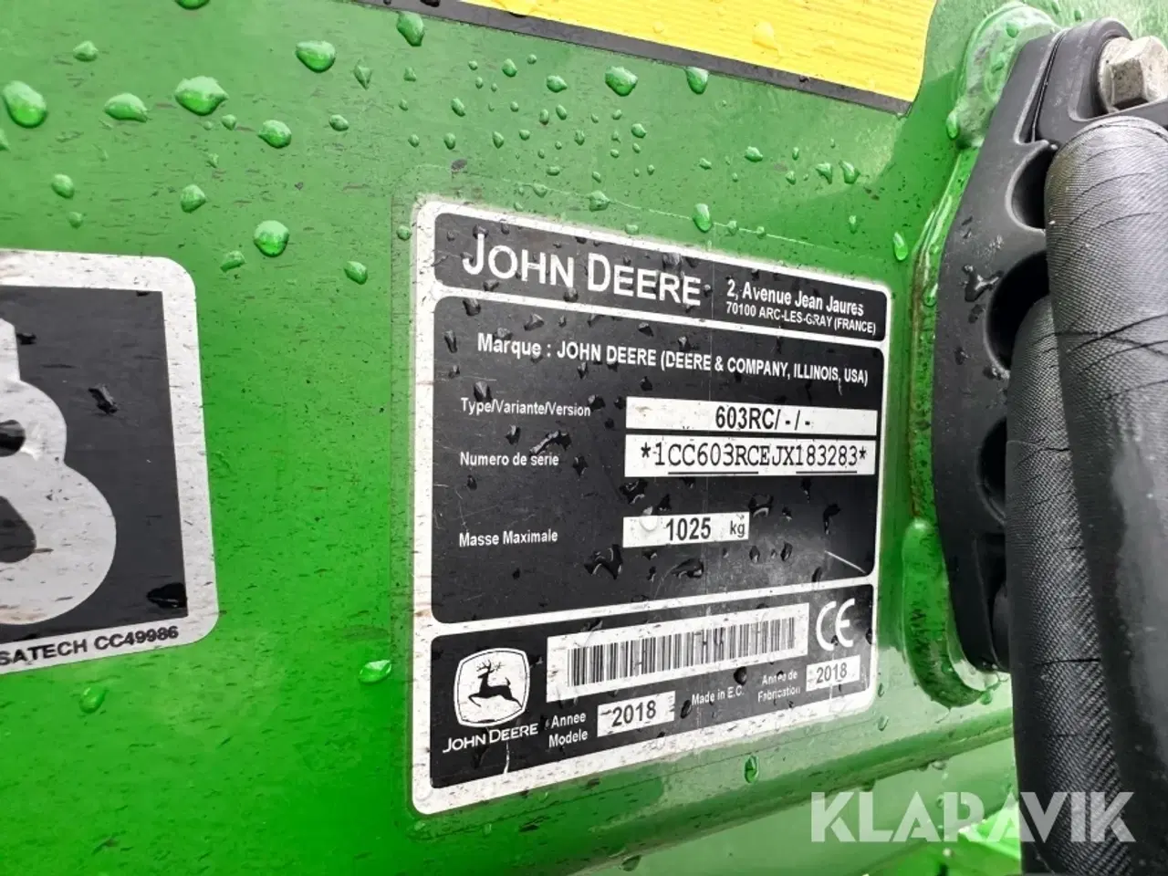 Billede 10 - Frontlæsser John Deere 603R