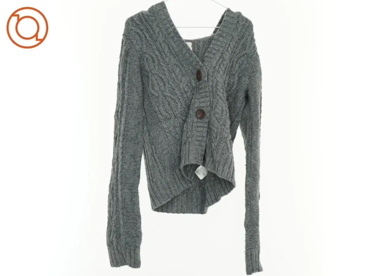 Billede 1 - Hættetrøje i strik fra L.O.G.G (str. 146 cm)