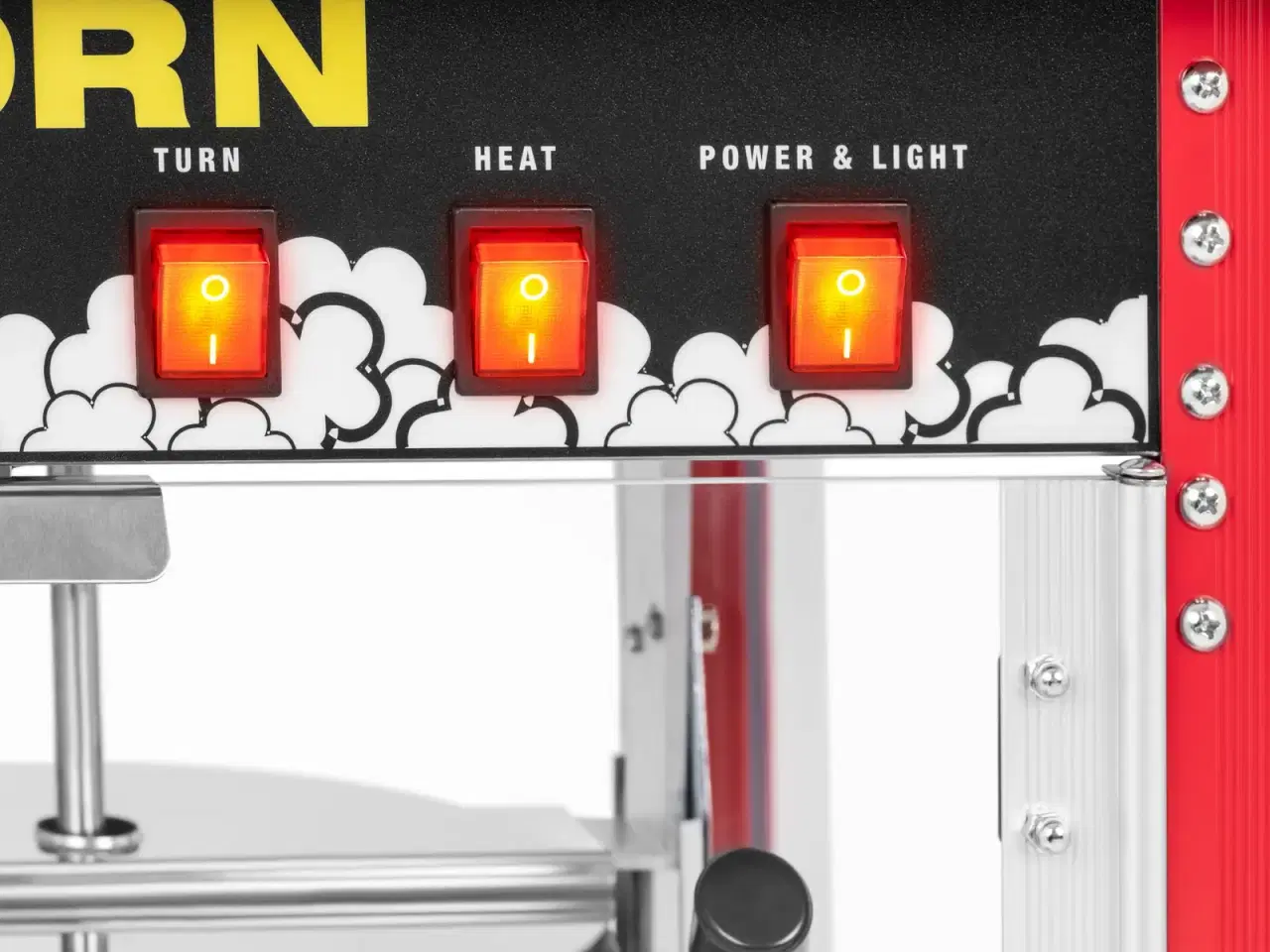 Billede 4 - Popcornmaskine lille 88 L – 1600 W – rustfrit stål