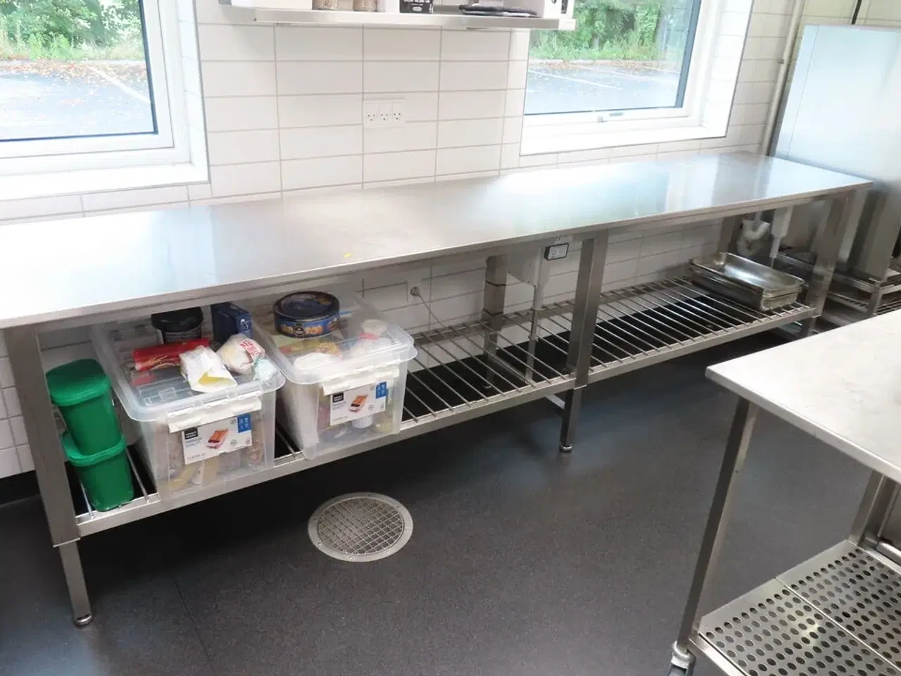Billede 1 - Arbejdsstation m. hævefunktion PALBO i rustfrit stål (uden indhold)