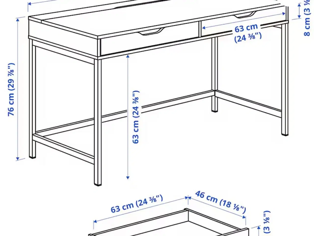 Billede 7 - IKEA Alex skrivebord