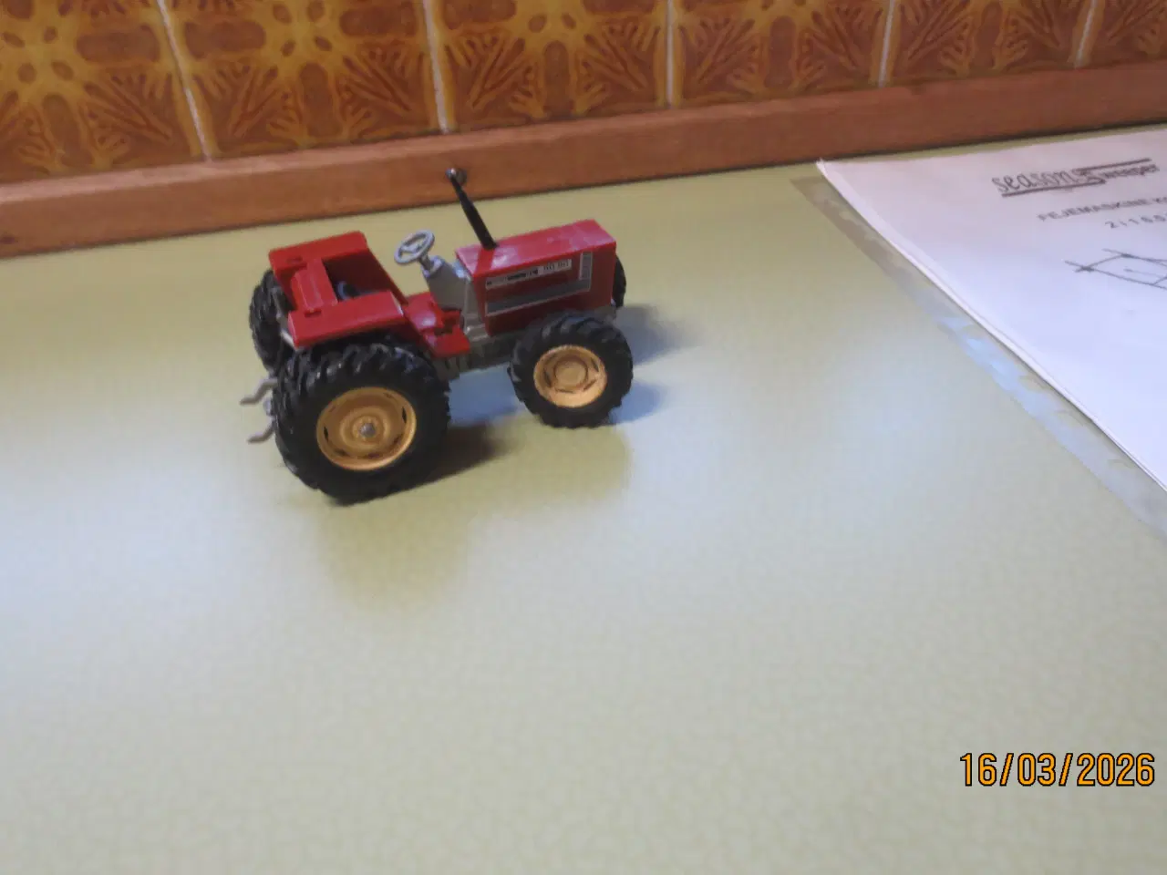 Billede 4 - 1 stk Modeltraktor Fiat 90-90 4WD