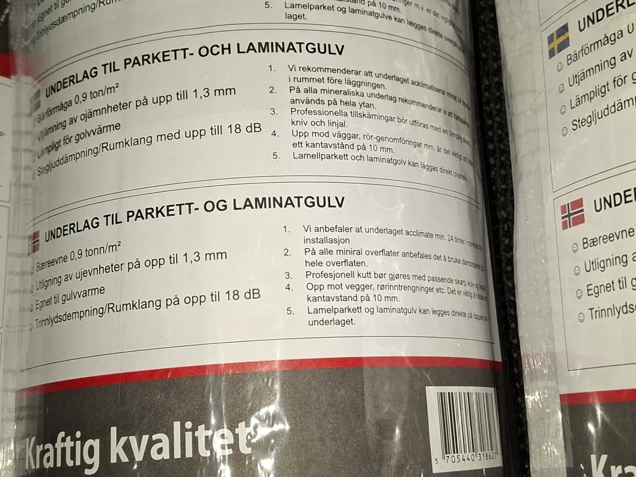 Billede 2 - 4 stk uåbnet Gulvunderlag