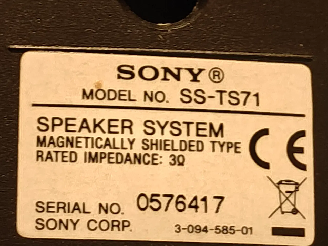 Billede 9 - Sony 5.1 højtaler sæt 3ohm 