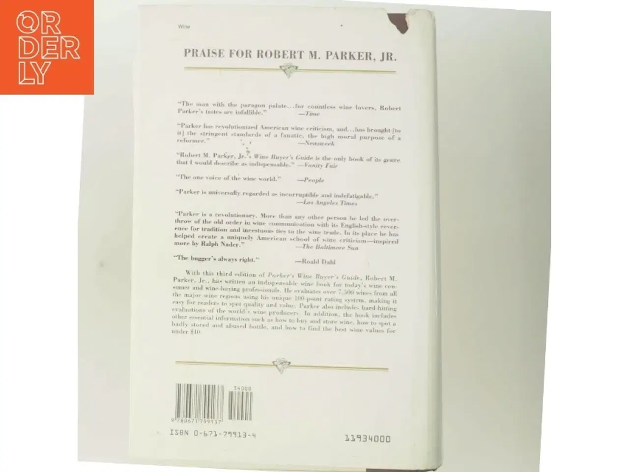 Billede 3 - Parker&#39;s Wine Buyer&#39;s Guide af Robert M. Parker (Bog)