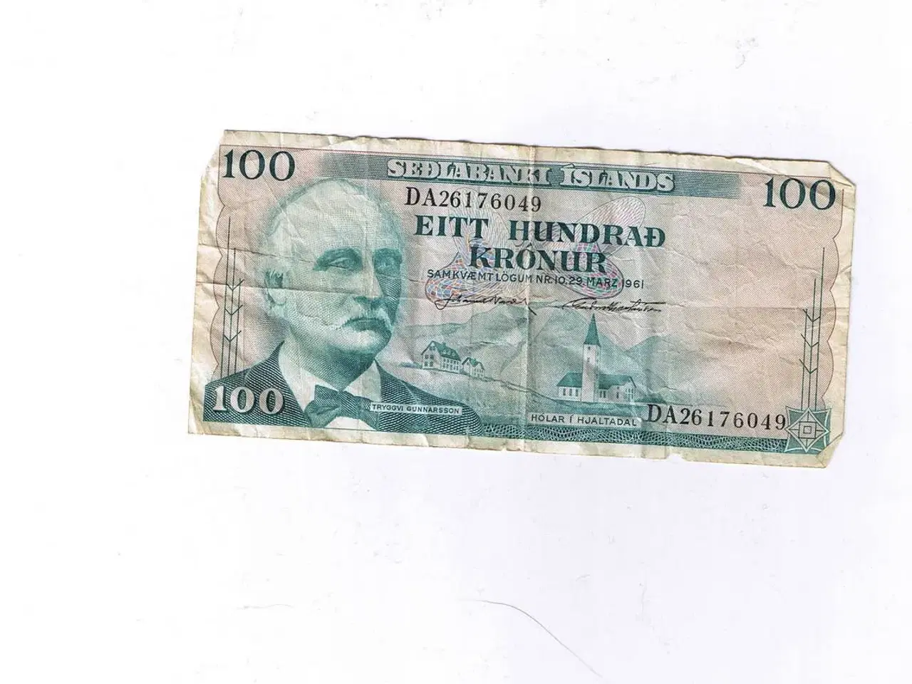 Billede 1 - islandsk 100 seddel