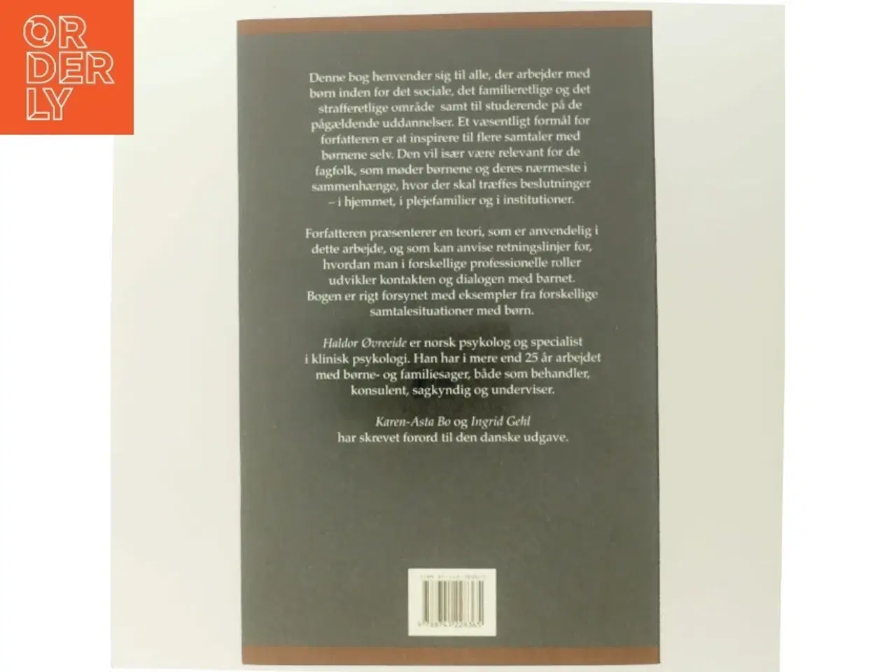 Billede 3 - At tale med børn : samtalen som redskab i børnesager af Haldor Øvreeide (Bog)