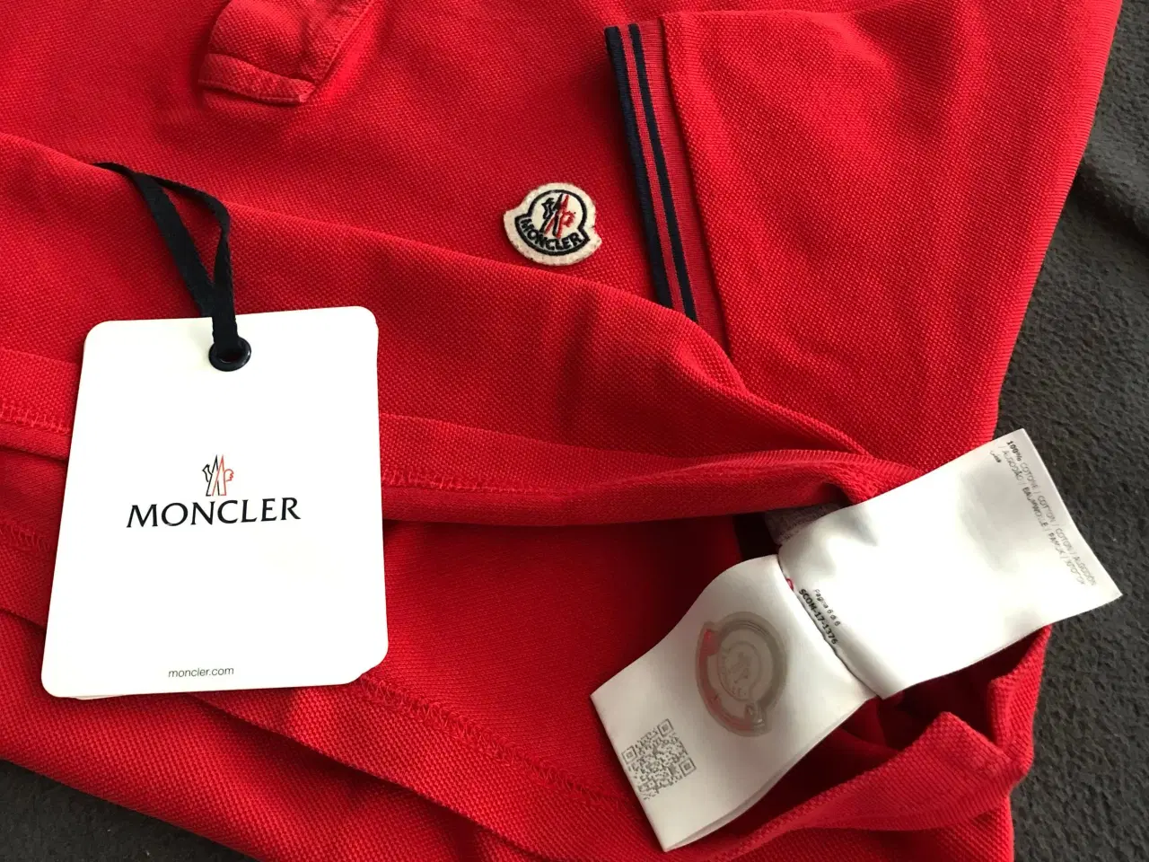 Billede 6 - Moncler i rød Polo t-shirt 