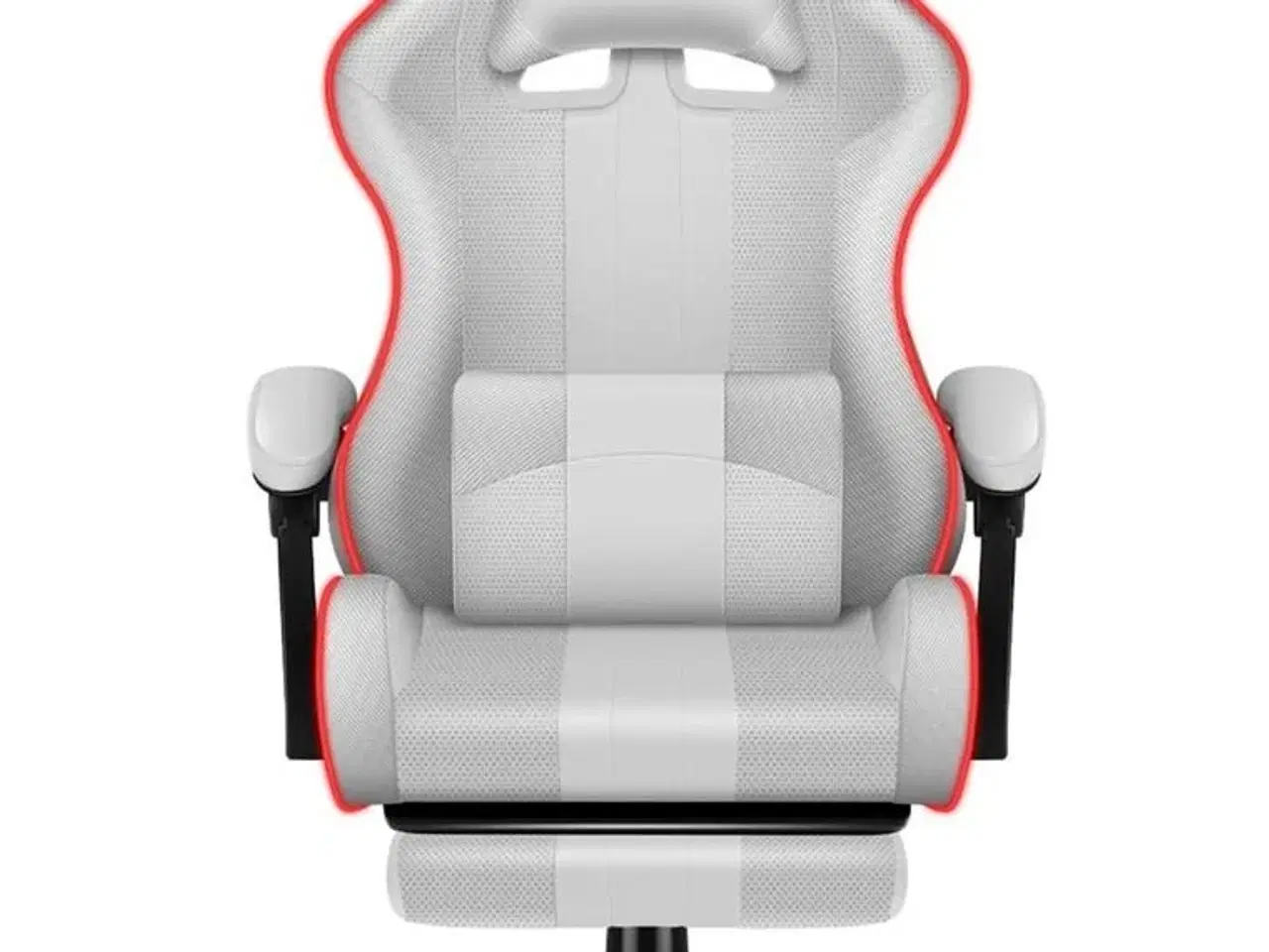 Billede 4 - Gamerstol Huzaro Force 4.7 RGB – hvid med fodstøtte