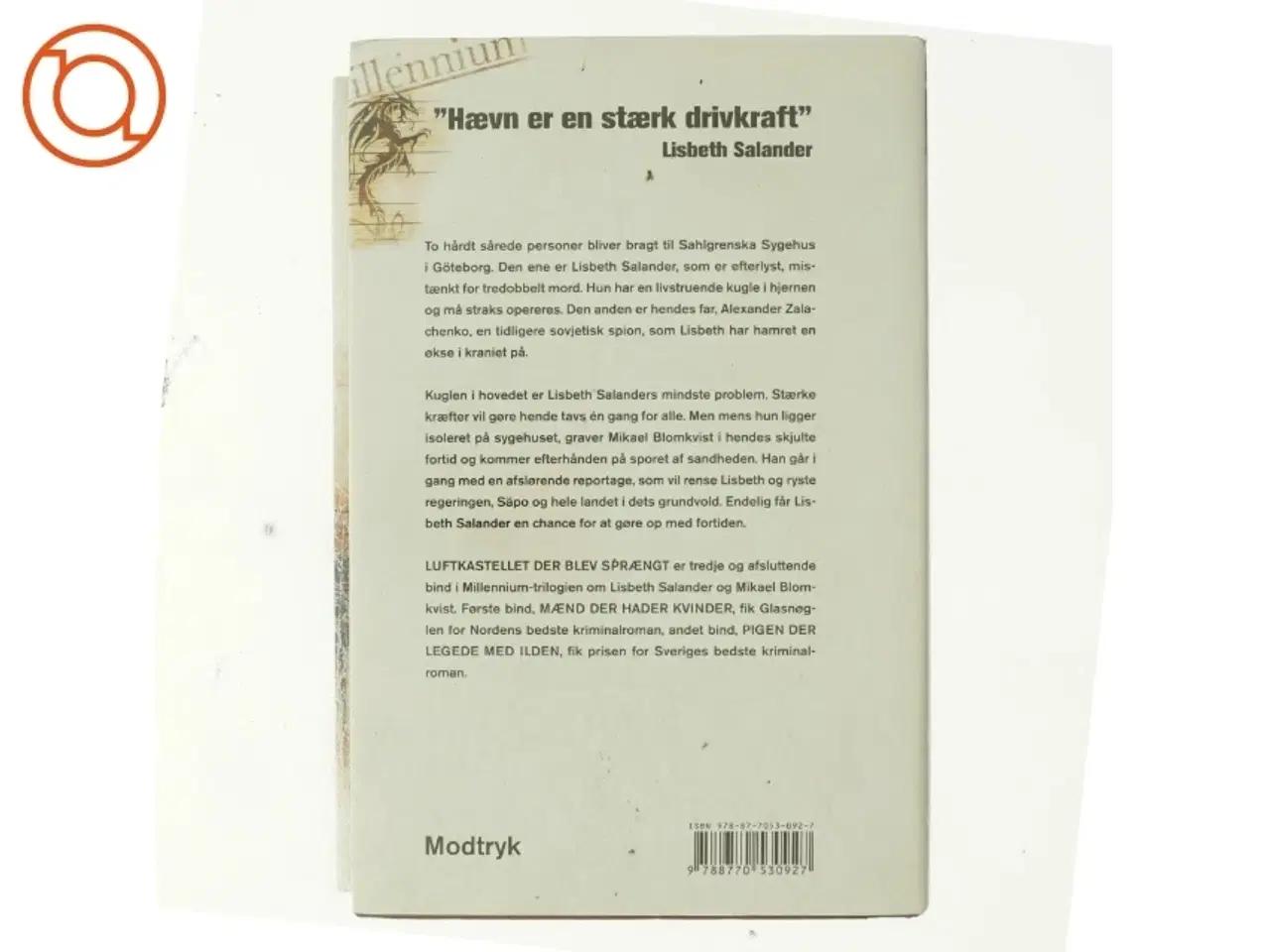 Billede 3 - Luftkastelletderblevsprngt Stir up a Hornets&#39; Nest of Girl. Shi Dige Larsen. the Danish Original. Hardcover](chinese Edition) (Bog)