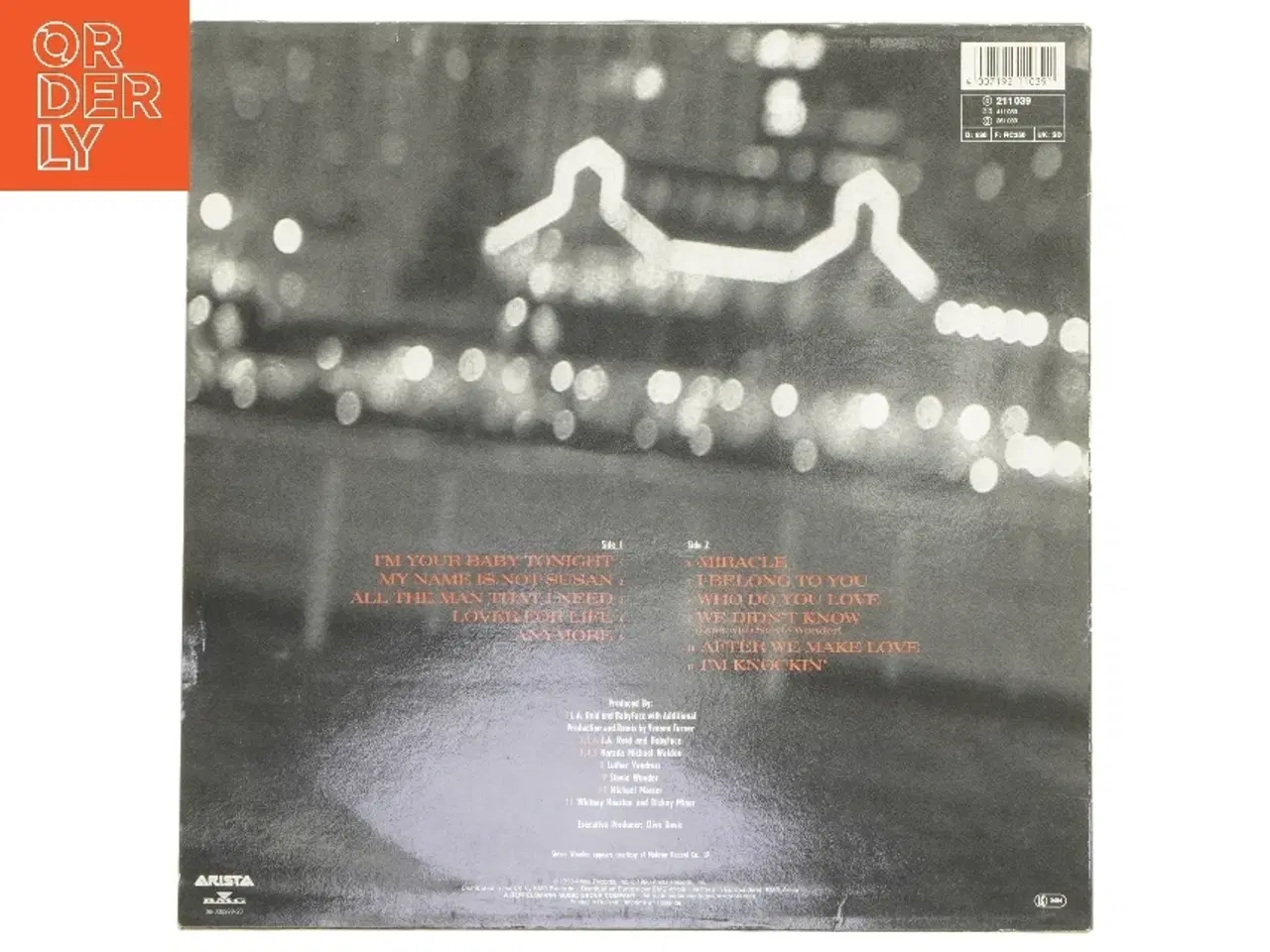 Billede 2 - Whitney Houston - 'I'm Your Baby Tonight' LP