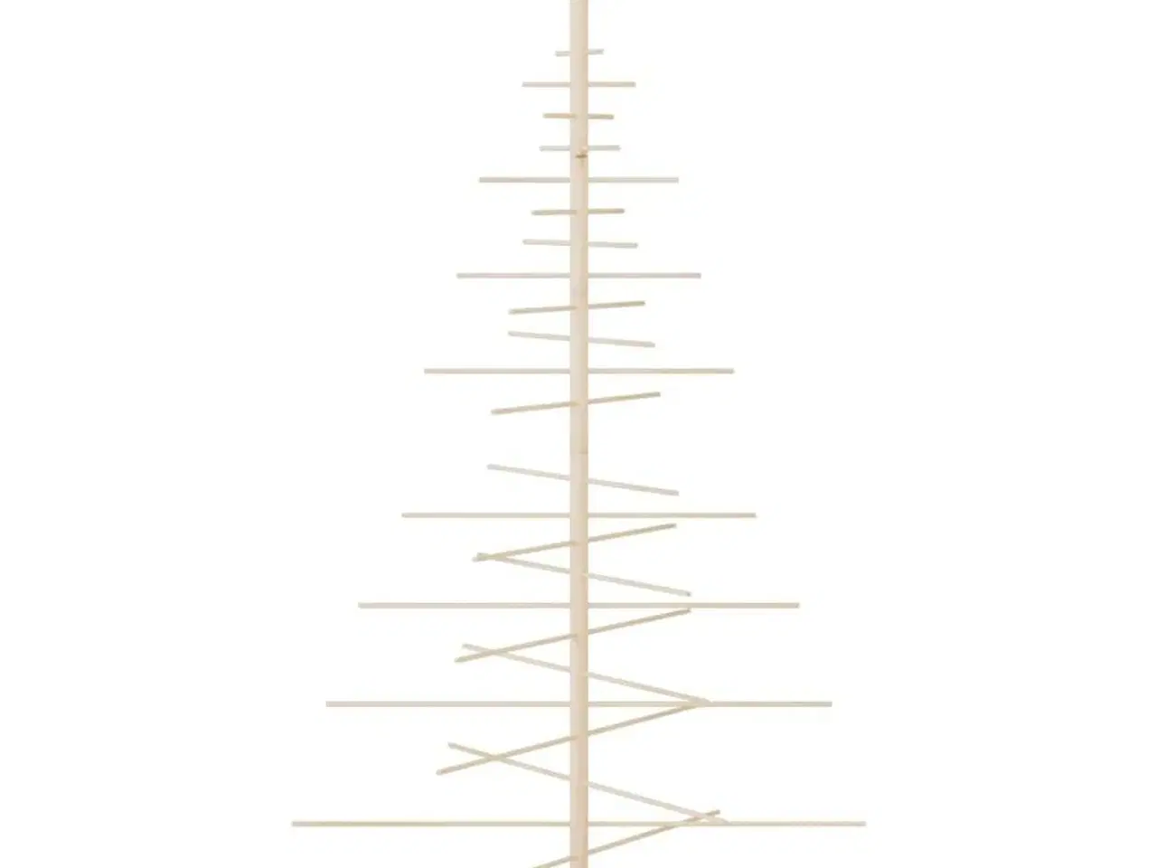 Billede 4 - Dekorativt juletræ 180 cm massivt fyrretræ