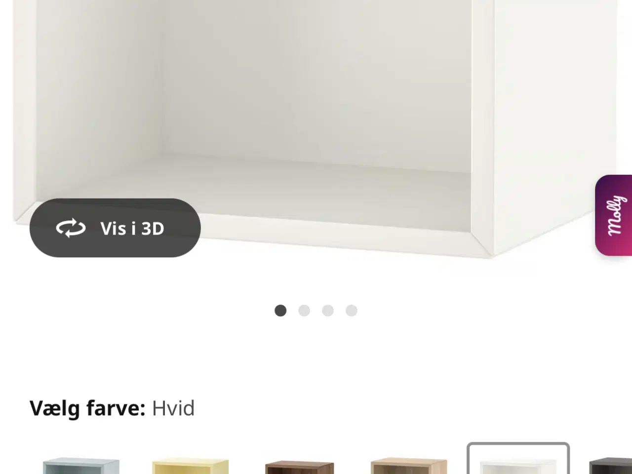 Billede 2 - 2 stk. EKET skab/boks i grågrøn