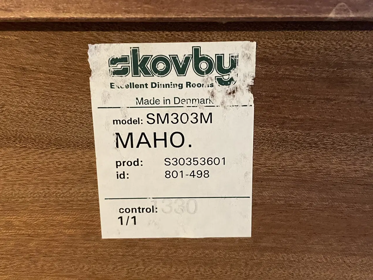 Billede 2 - Flot Skovby skænk i massiv mahogni