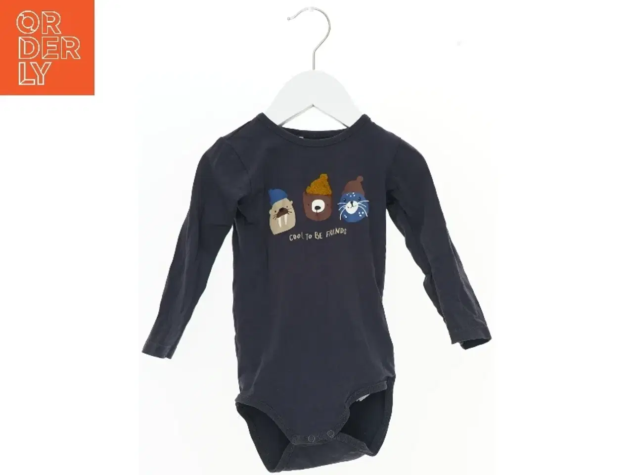 Billede 1 - Langærmet bodystocking med dyretryk fra Name It (str. 80)
